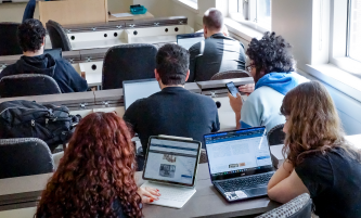 students in computer lab